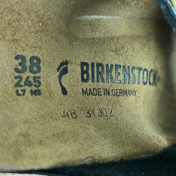 NWOT Birkenstock Arizona Slide Sandal in Brown Snake Skin Print, size 38 (7-7.5) - Picture 12 of 12
